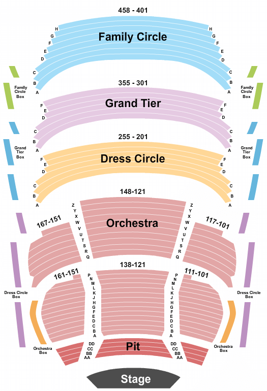 Fox Cities Performing Arts Center & Juliet Seating Chart